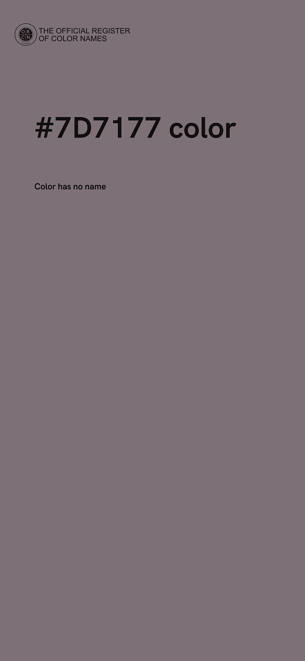 #7D7177 color image