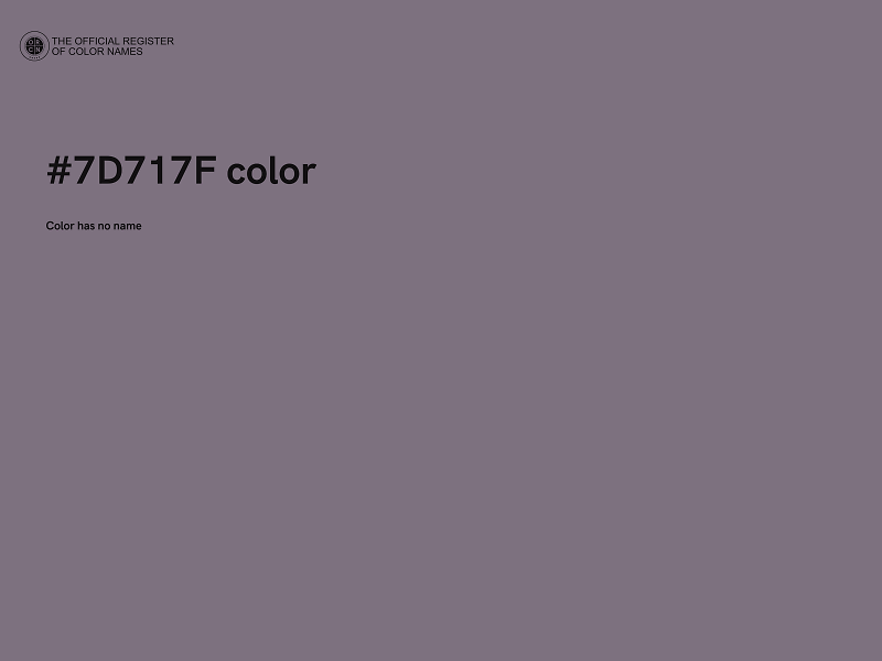 #7D717F color image