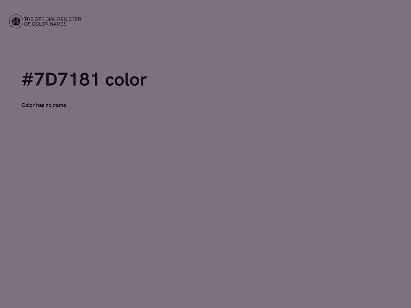 #7D7181 color image