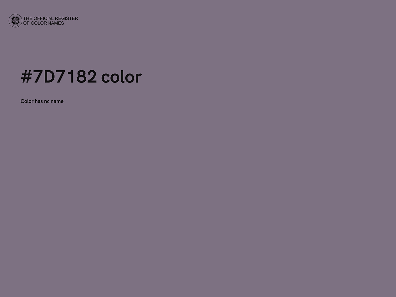 #7D7182 color image