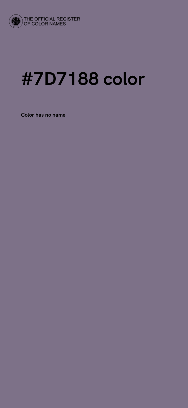 #7D7188 color image