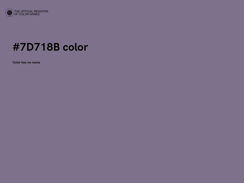 #7D718B color image