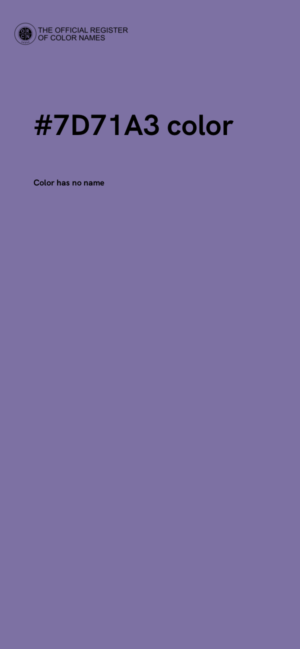 #7D71A3 color image