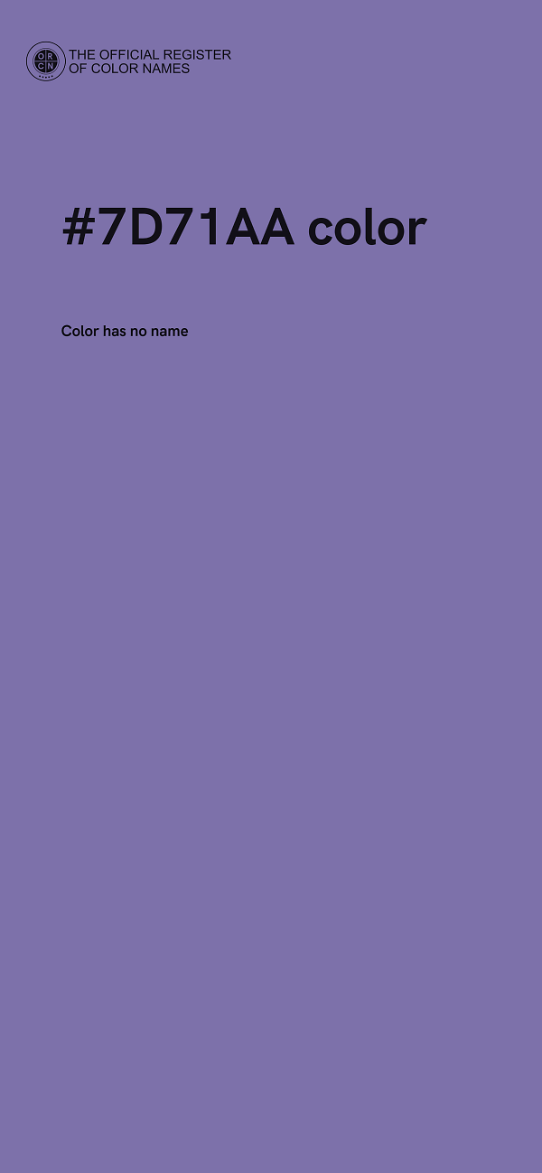 #7D71AA color image