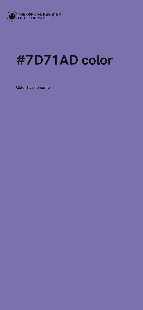 #7D71AD color image
