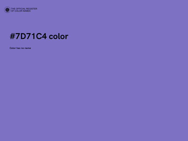 #7D71C4 color image
