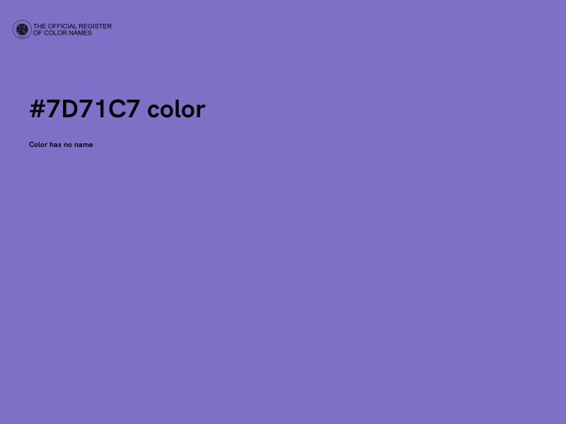 #7D71C7 color image