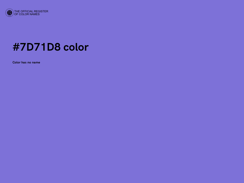 #7D71D8 color image
