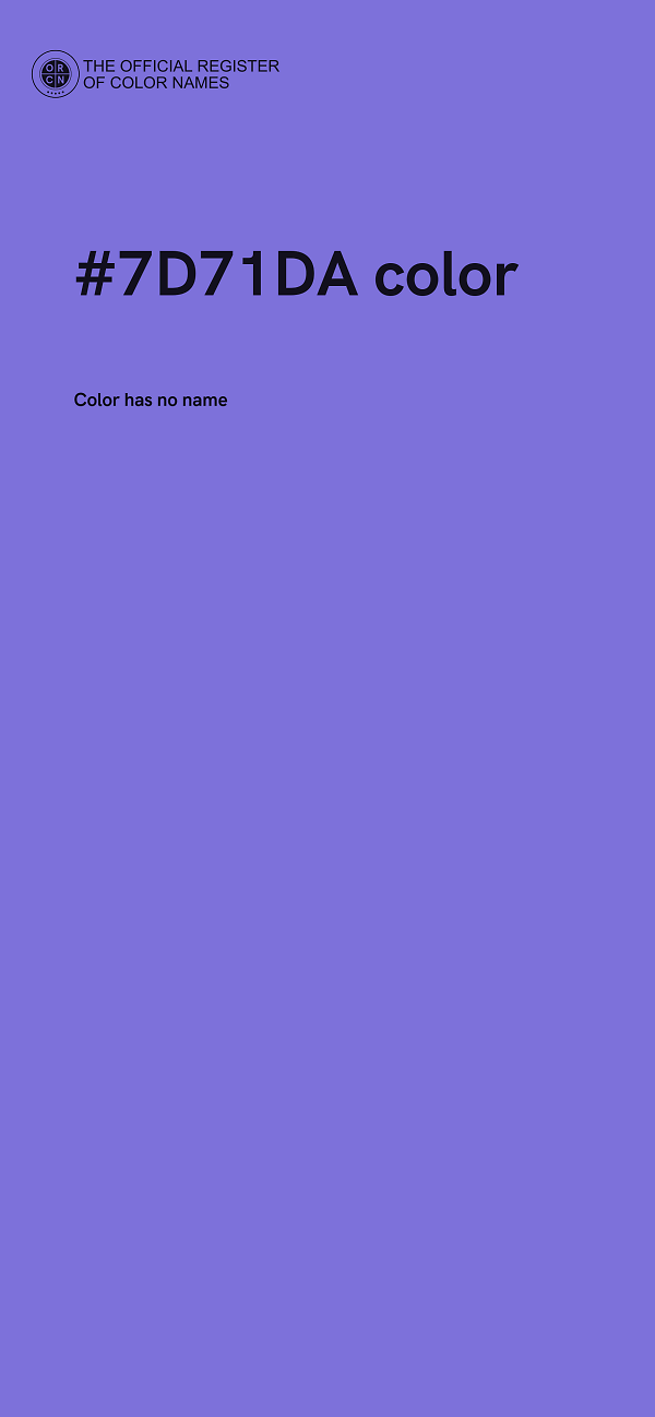 #7D71DA color image