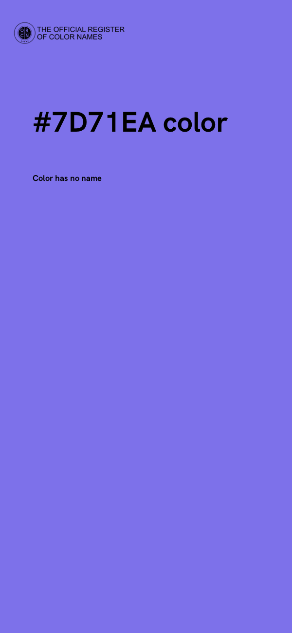 #7D71EA color image