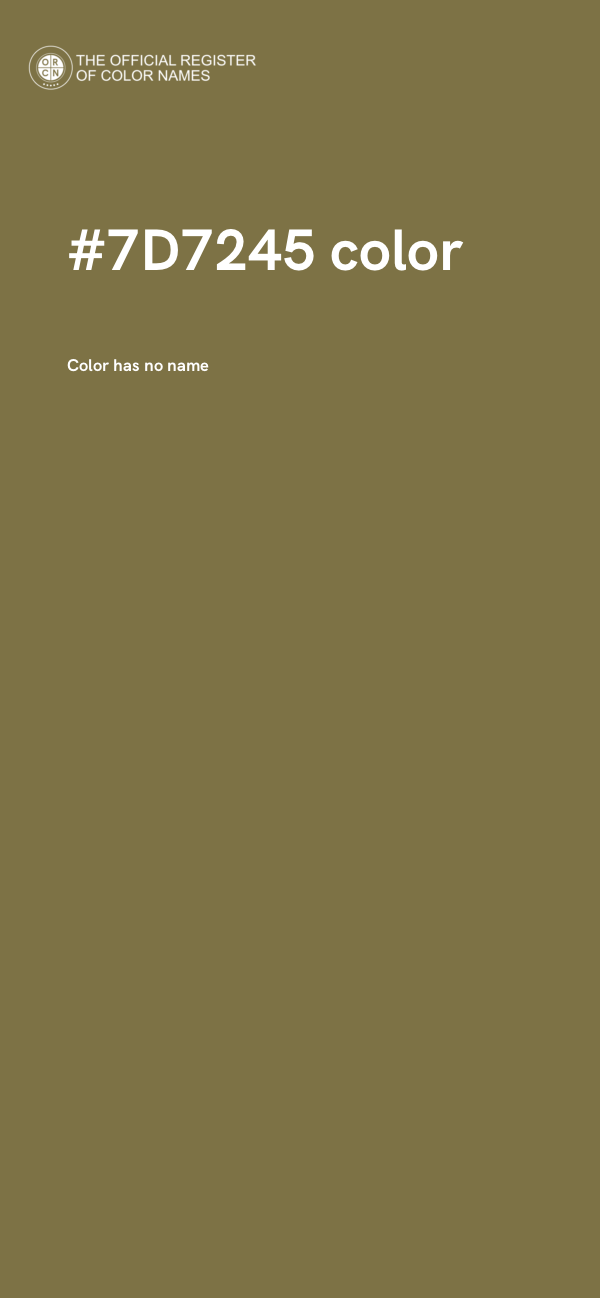 #7D7245 color image