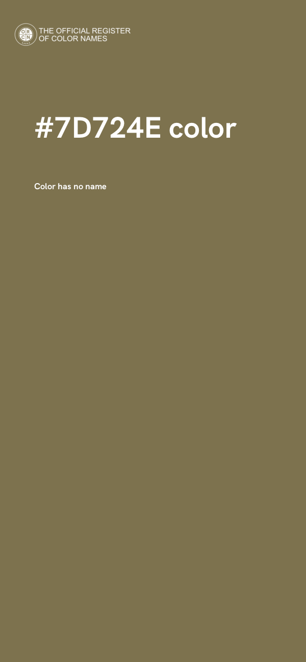 #7D724E color image