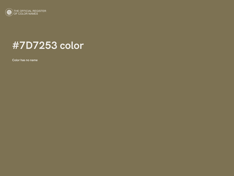 #7D7253 color image
