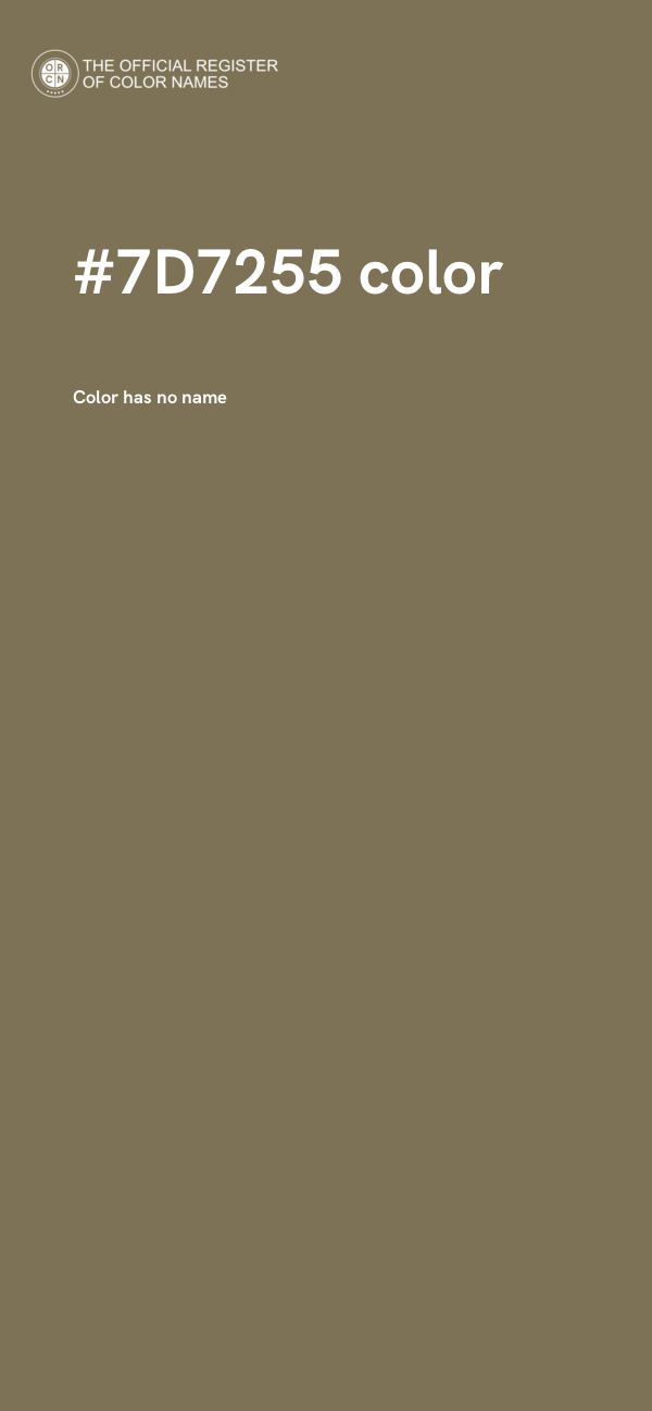#7D7255 color image