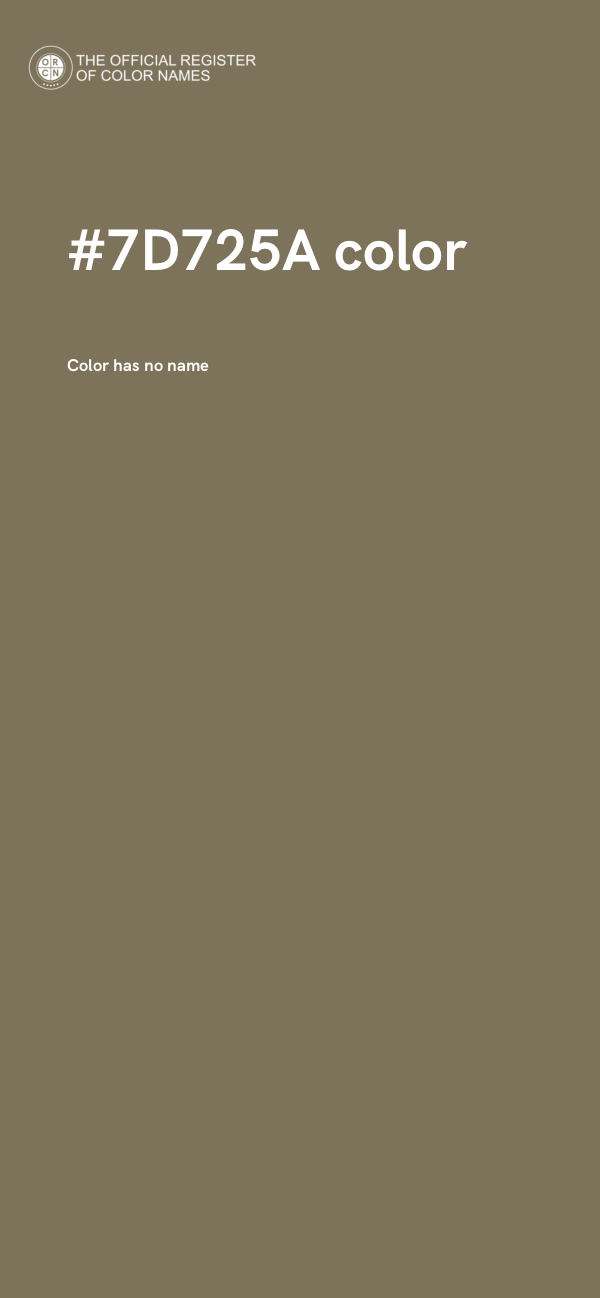 #7D725A color image