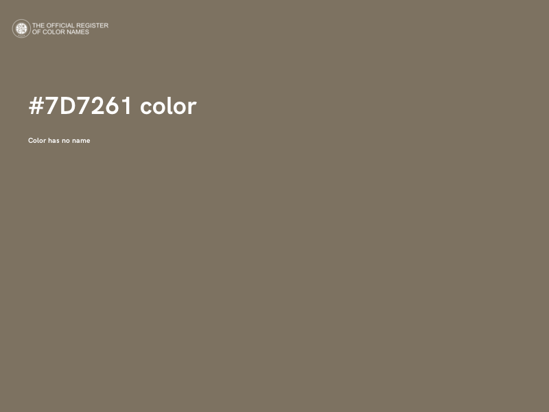 #7D7261 color image
