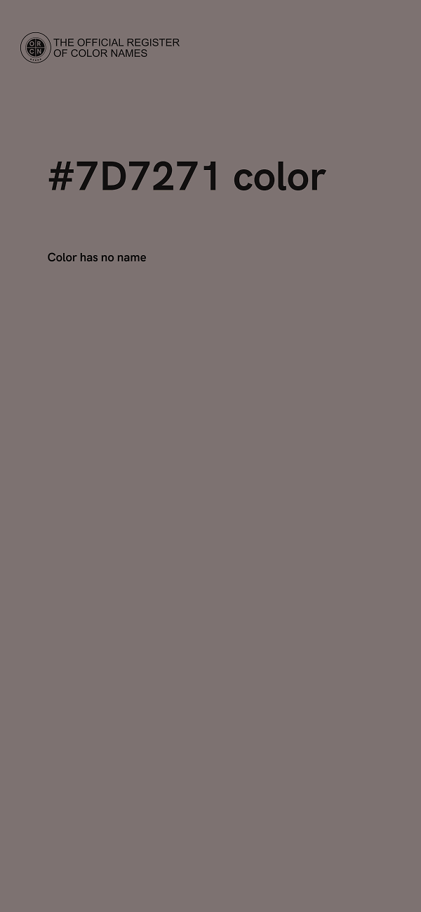 #7D7271 color image