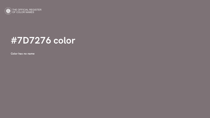 #7D7276 color image