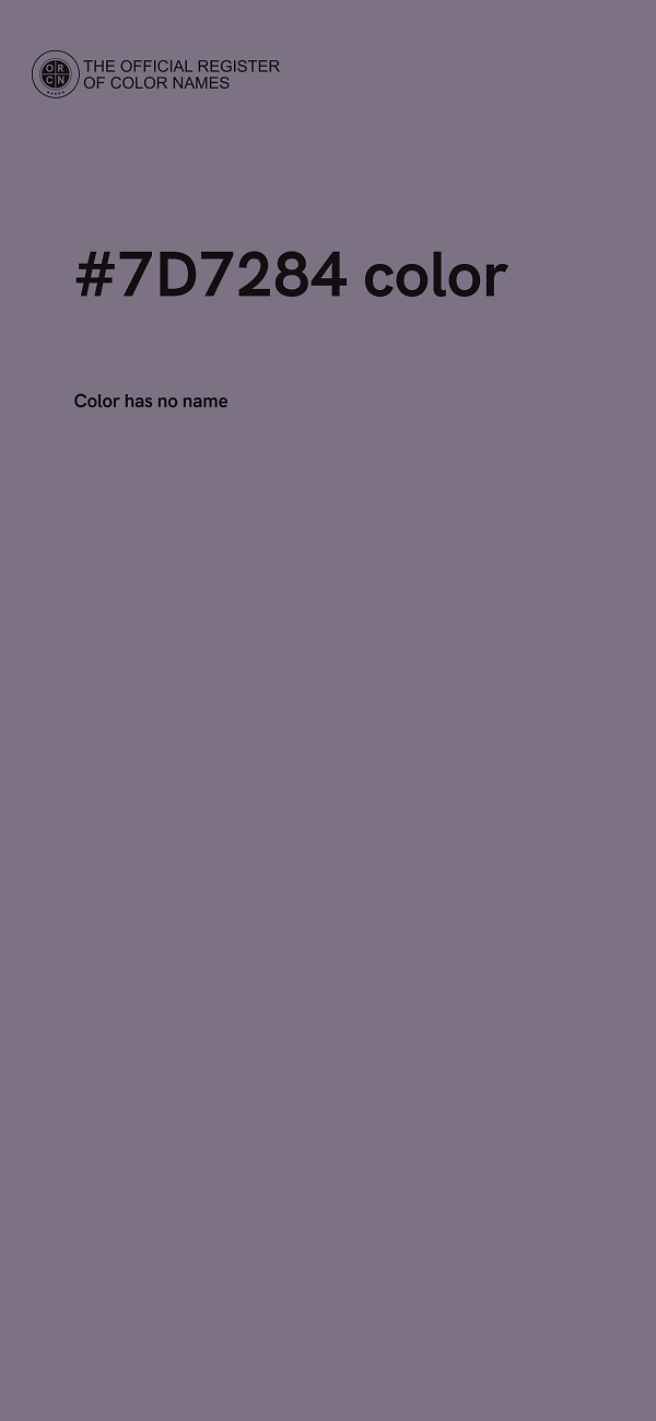 #7D7284 color image
