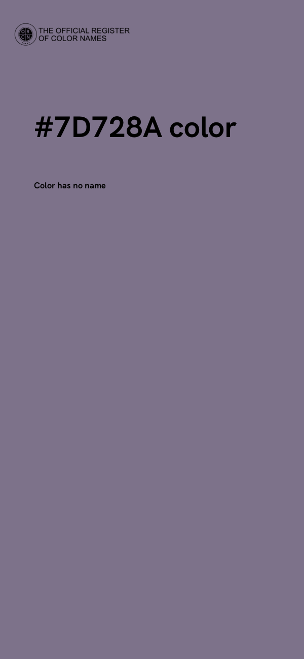 #7D728A color image