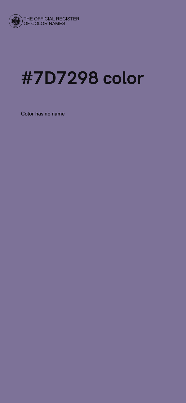#7D7298 color image
