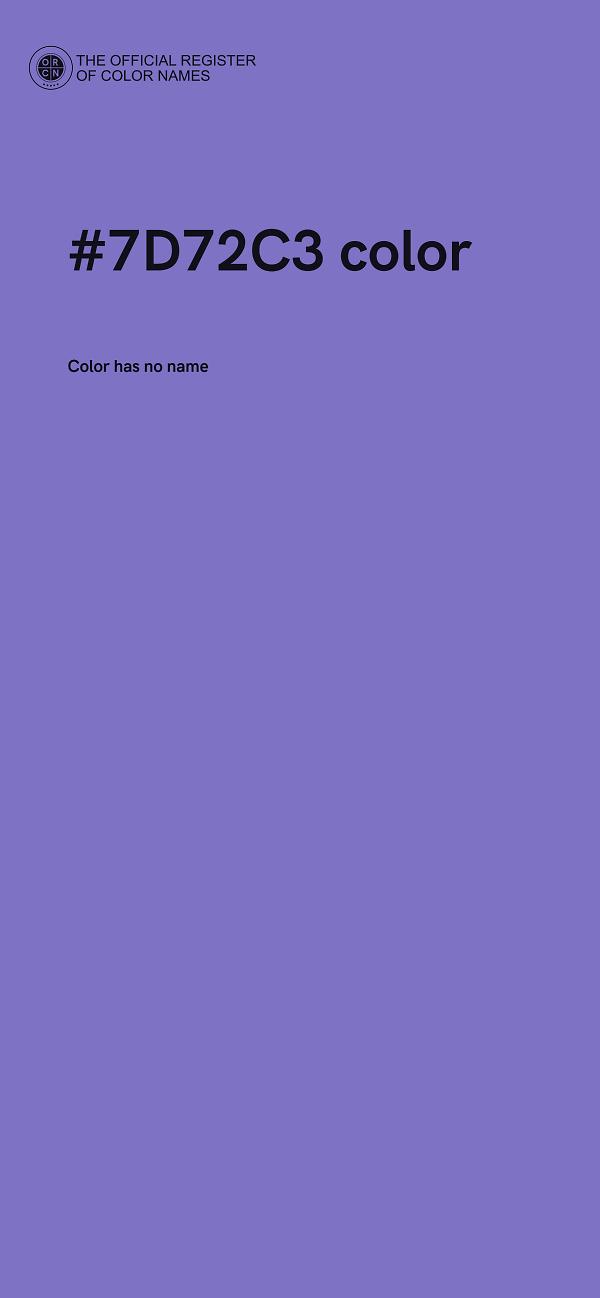 #7D72C3 color image