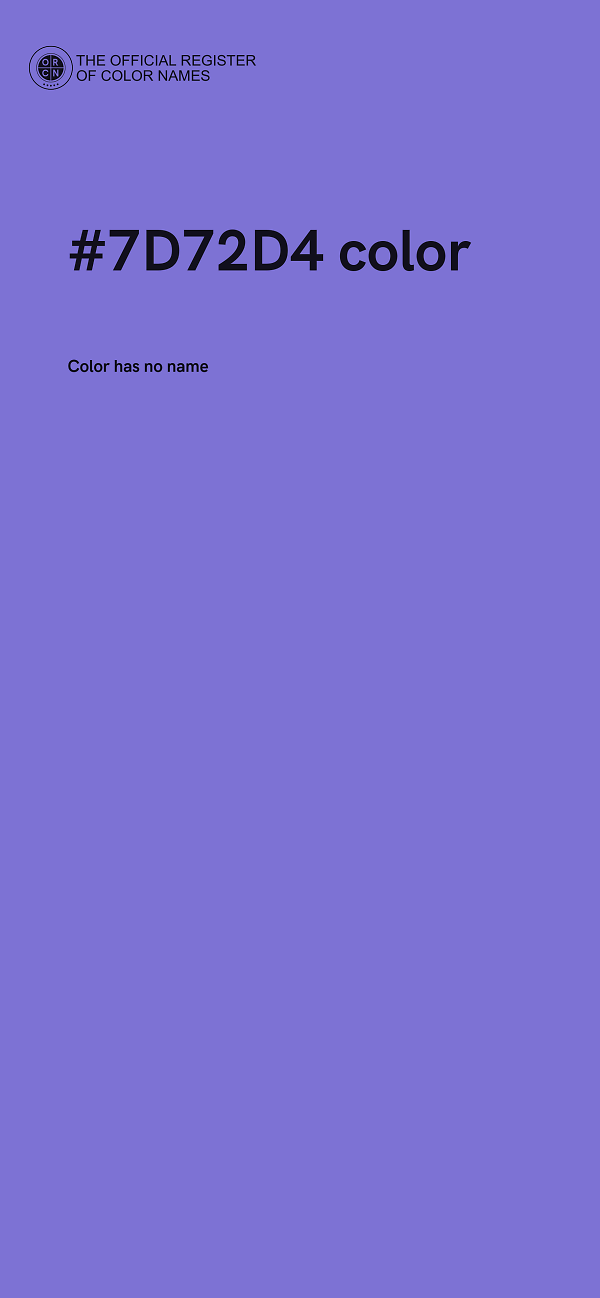 #7D72D4 color image