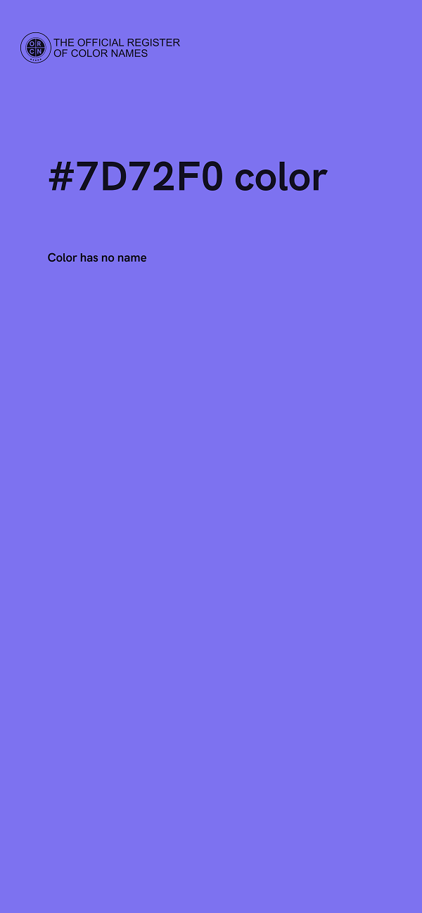 #7D72F0 color image