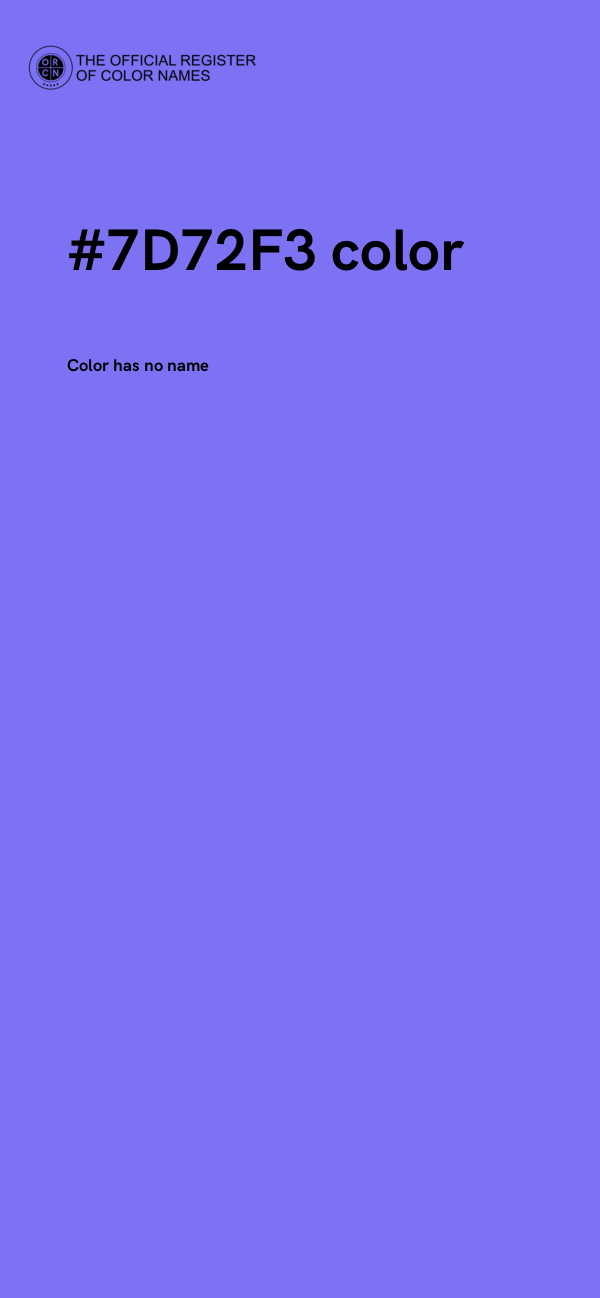 #7D72F3 color image