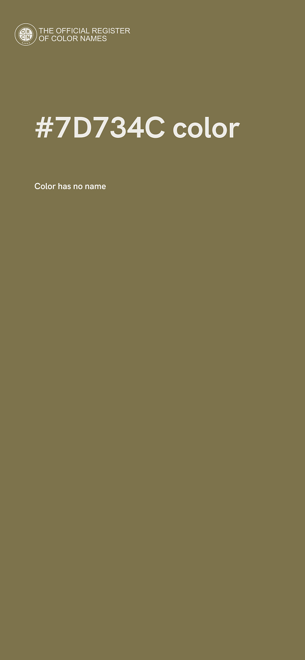 #7D734C color image