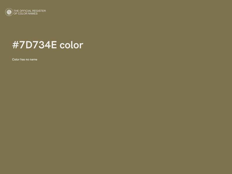 #7D734E color image
