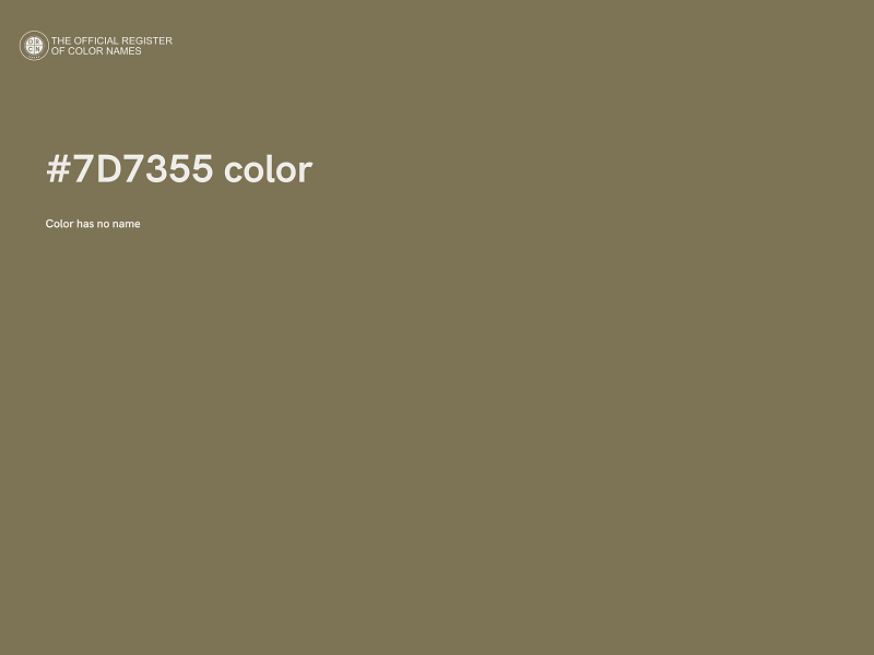 #7D7355 color image