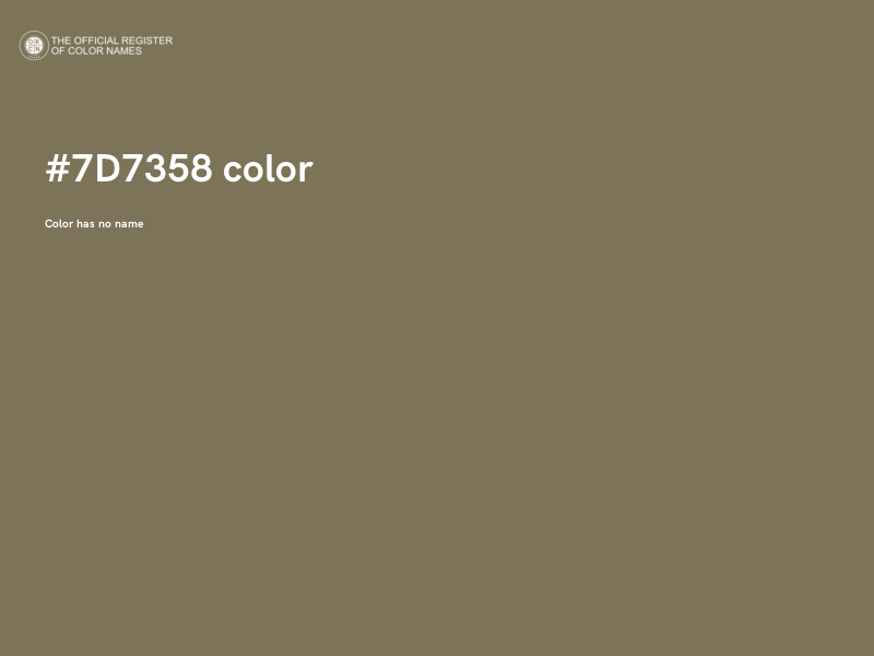 #7D7358 color image