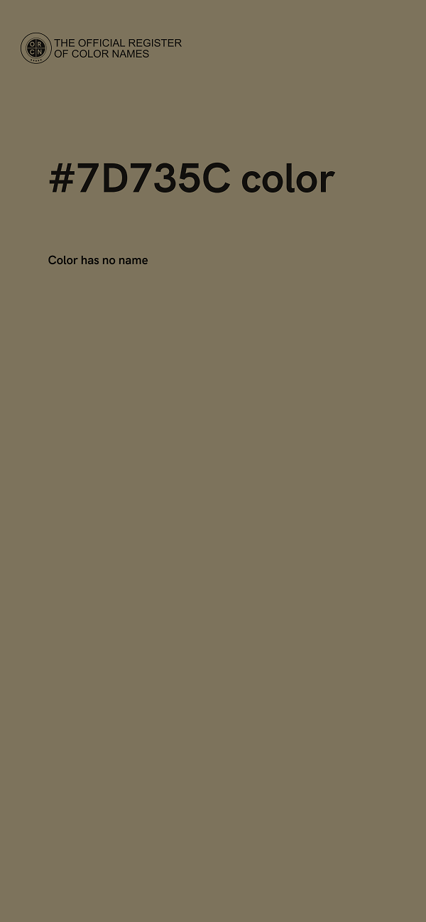 #7D735C color image