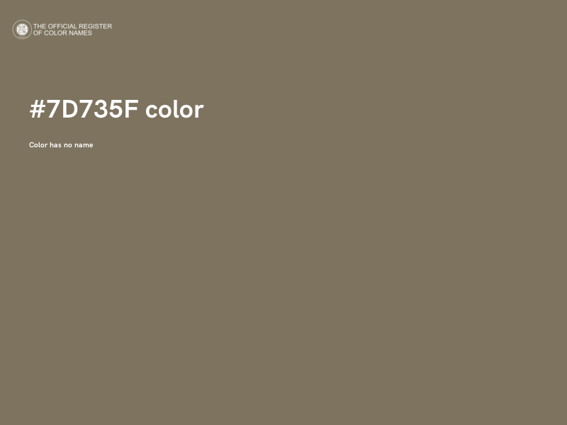 #7D735F color image
