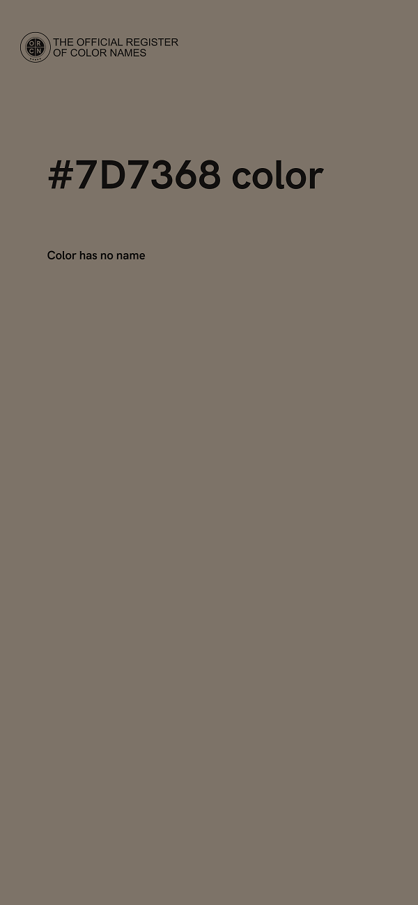 #7D7368 color image