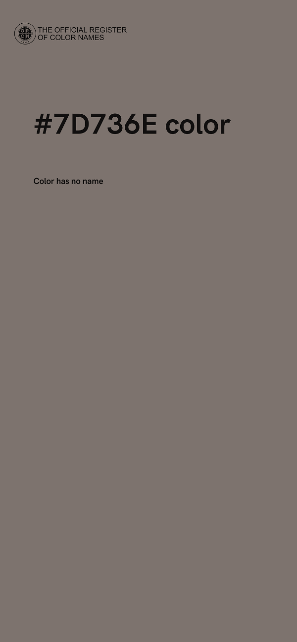 #7D736E color image