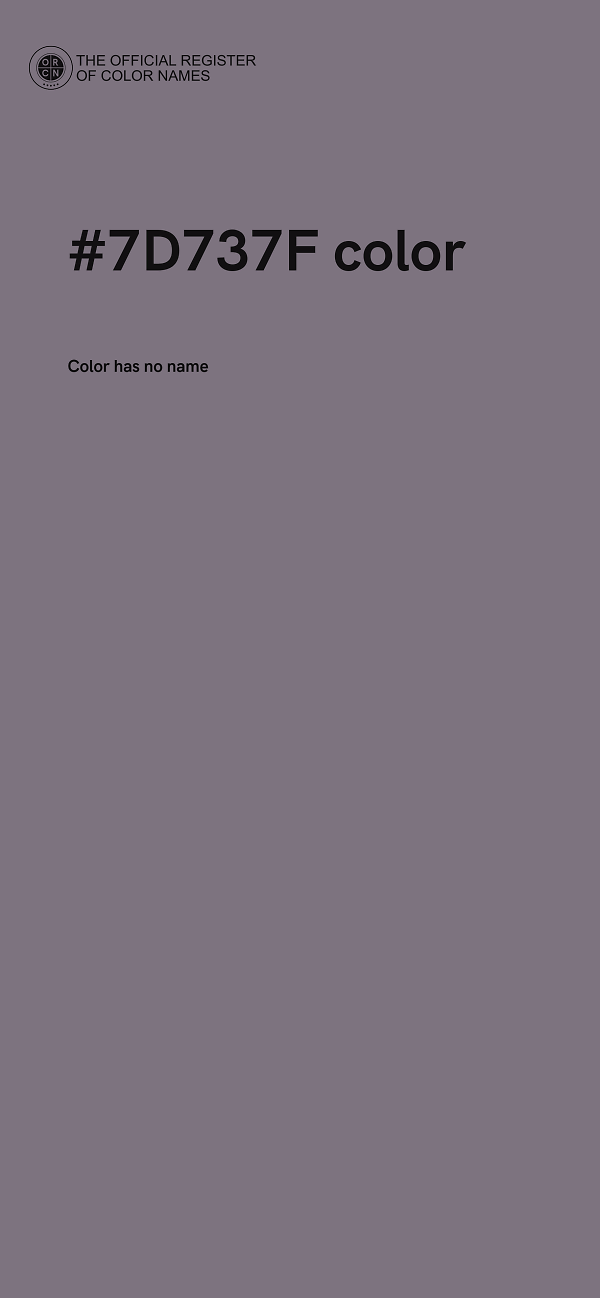 #7D737F color image