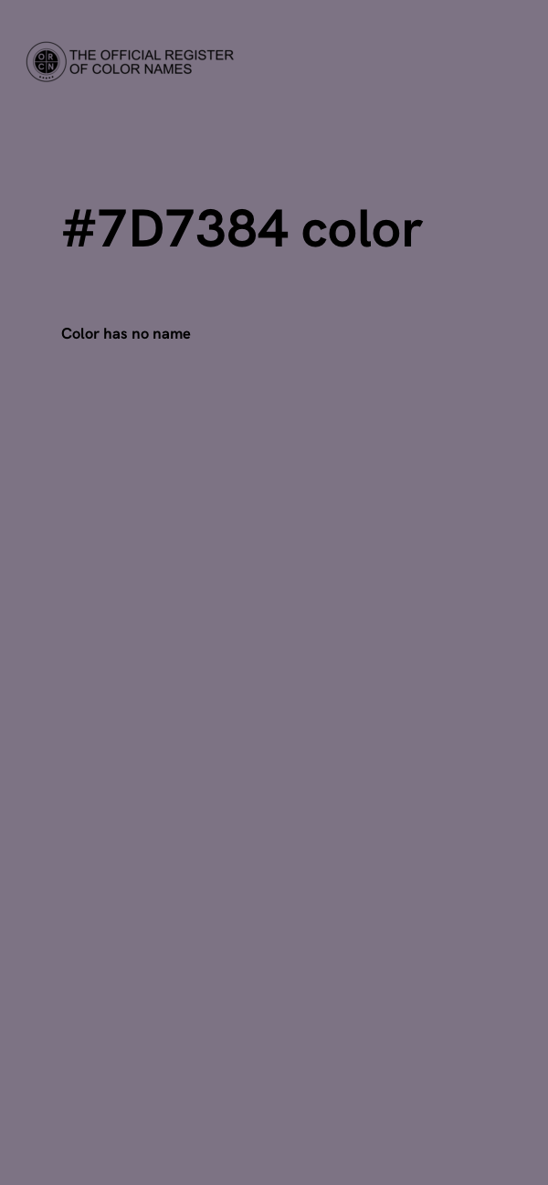 #7D7384 color image