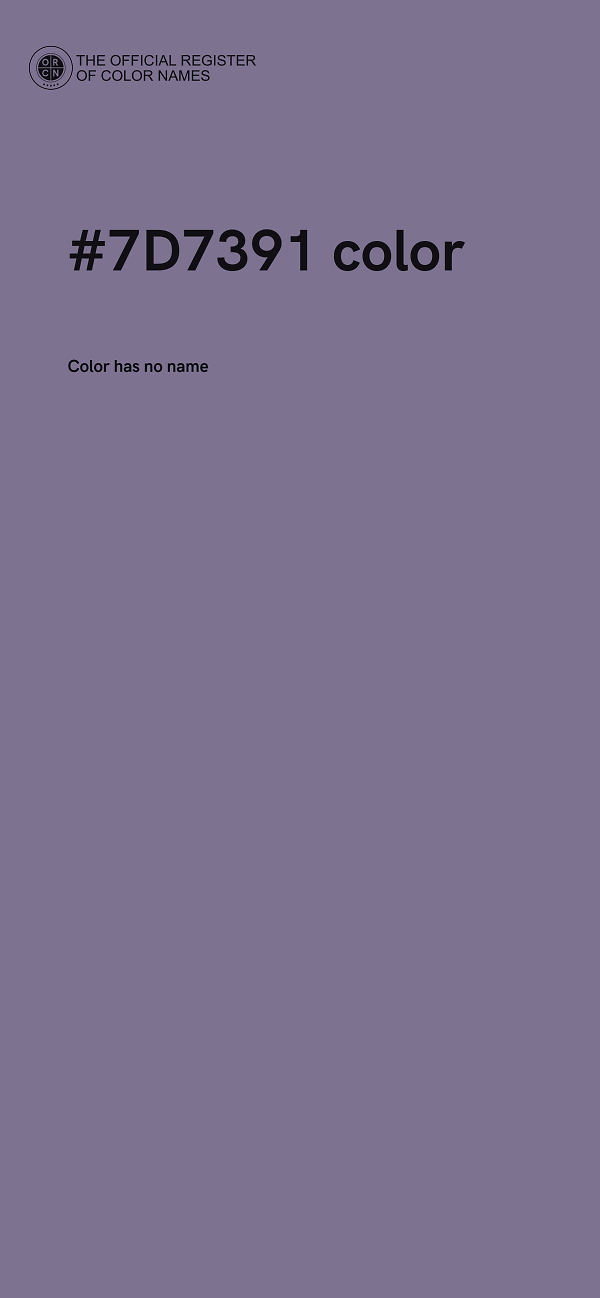 #7D7391 color image