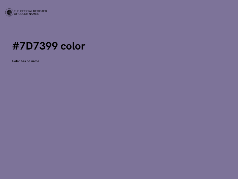 #7D7399 color image