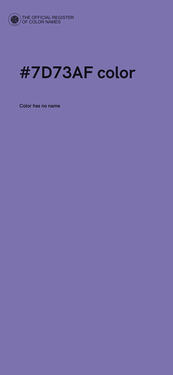 #7D73AF color image
