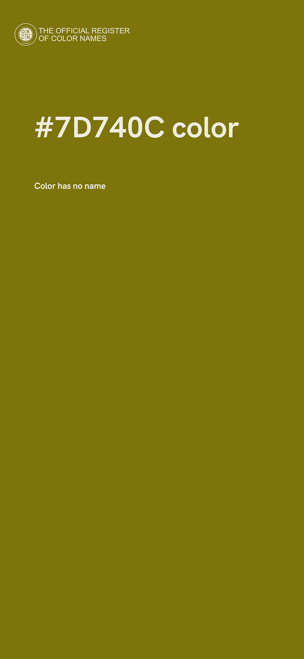 #7D740C color image