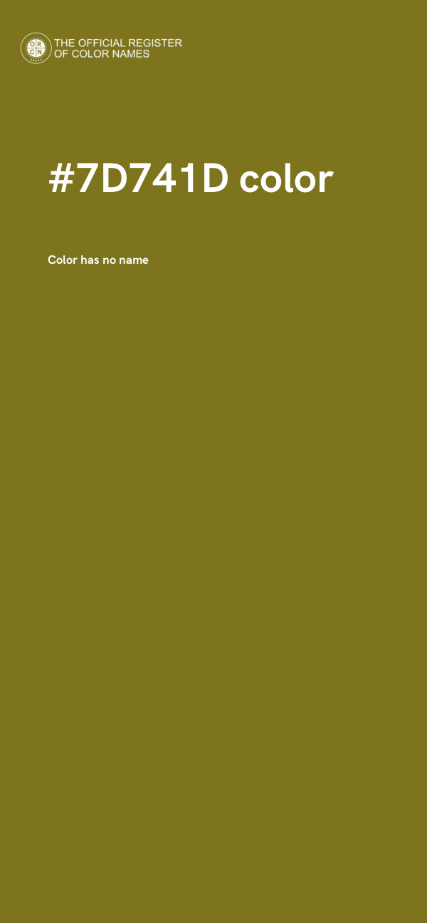 #7D741D color image