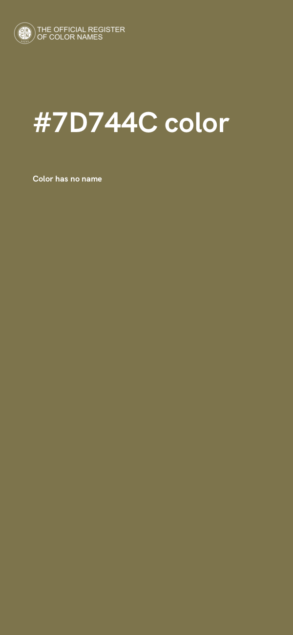 #7D744C color image