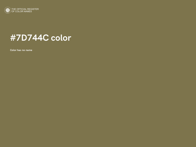 #7D744C color image