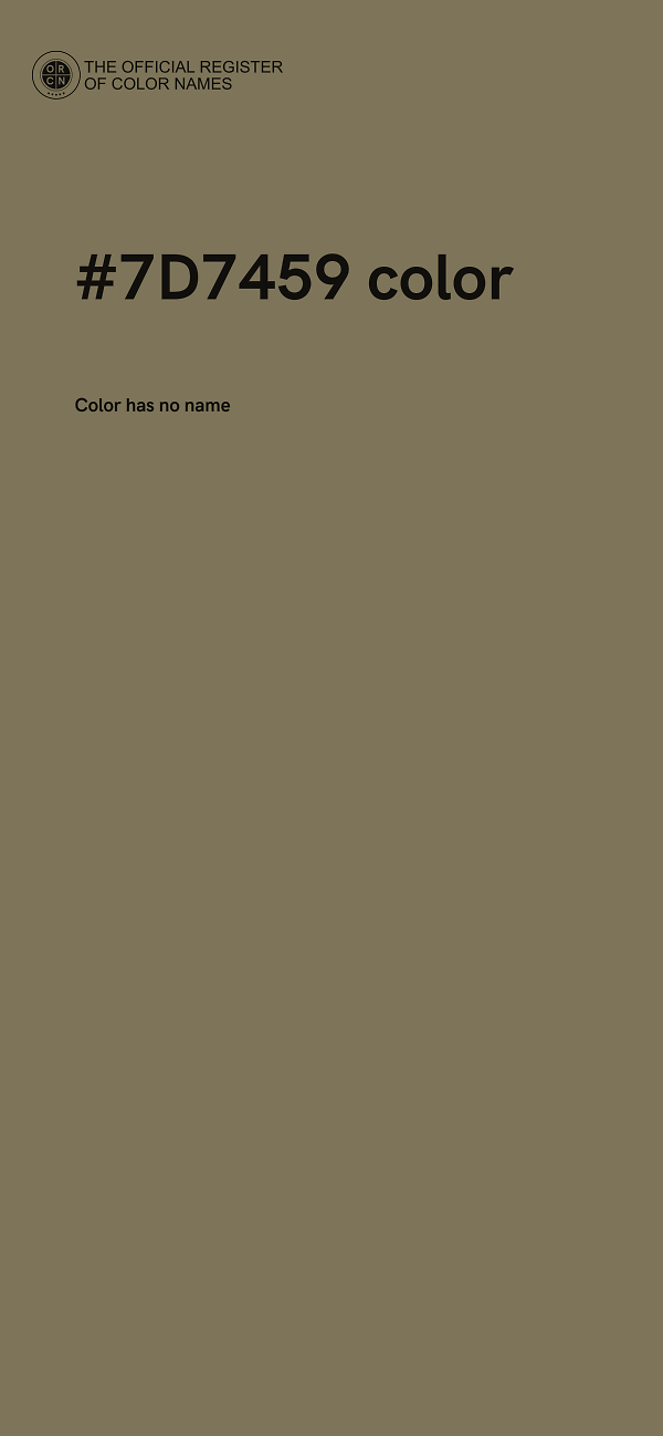 #7D7459 color image