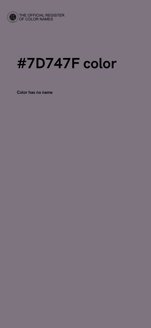 #7D747F color image