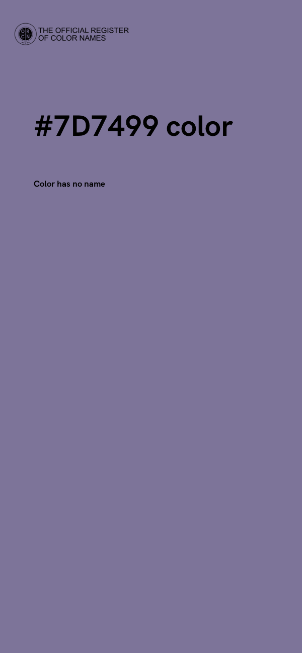 #7D7499 color image
