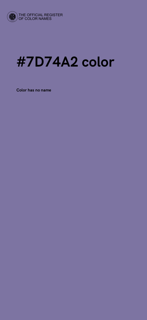 #7D74A2 color image